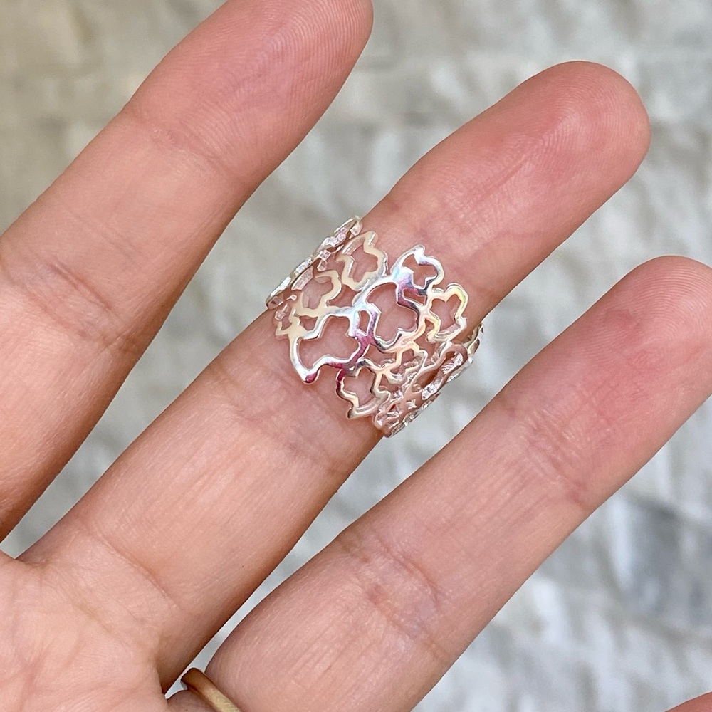 Tous silver ring bear
